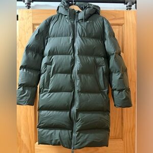 NWT Rains Dark Green Waterproof Jacket, XS